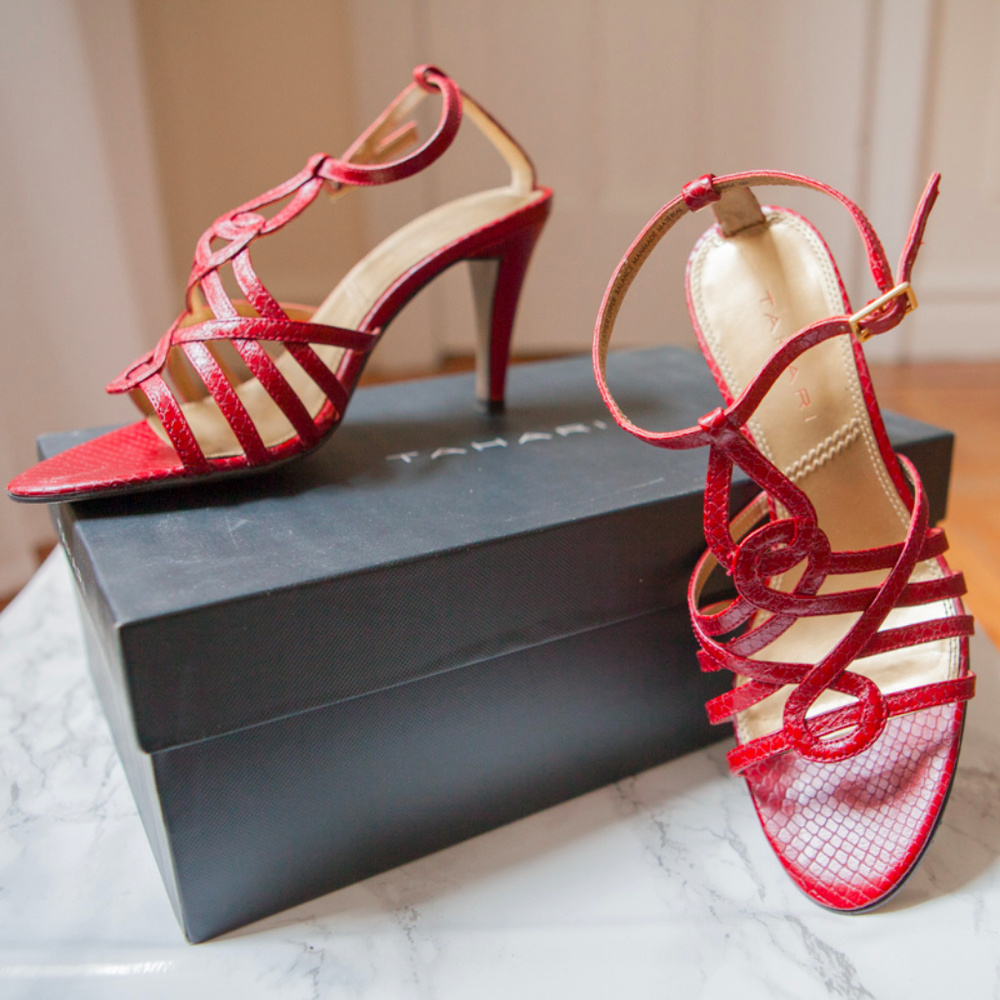 Red Tahari Sandals/Heels